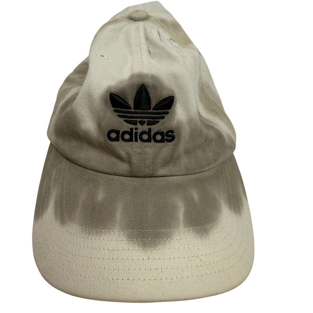 Adidas Originals Trefoil Hat OSFM Grey White Tie Dye Skater Y2K Adjustable‎ Cap